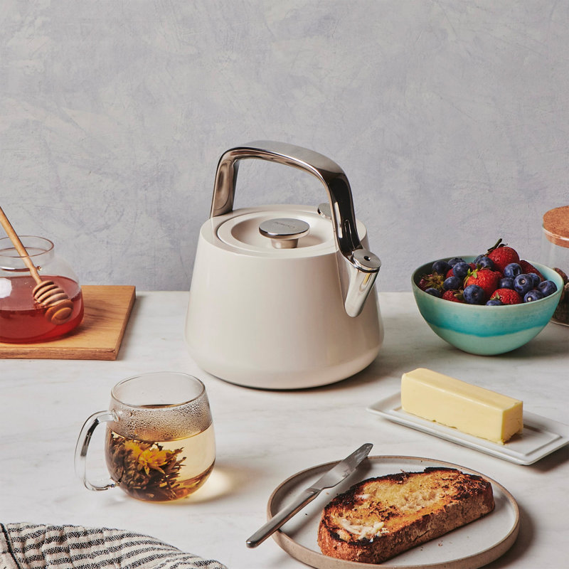 Caraway Stovetop Whistling Tea Kettle, Cream