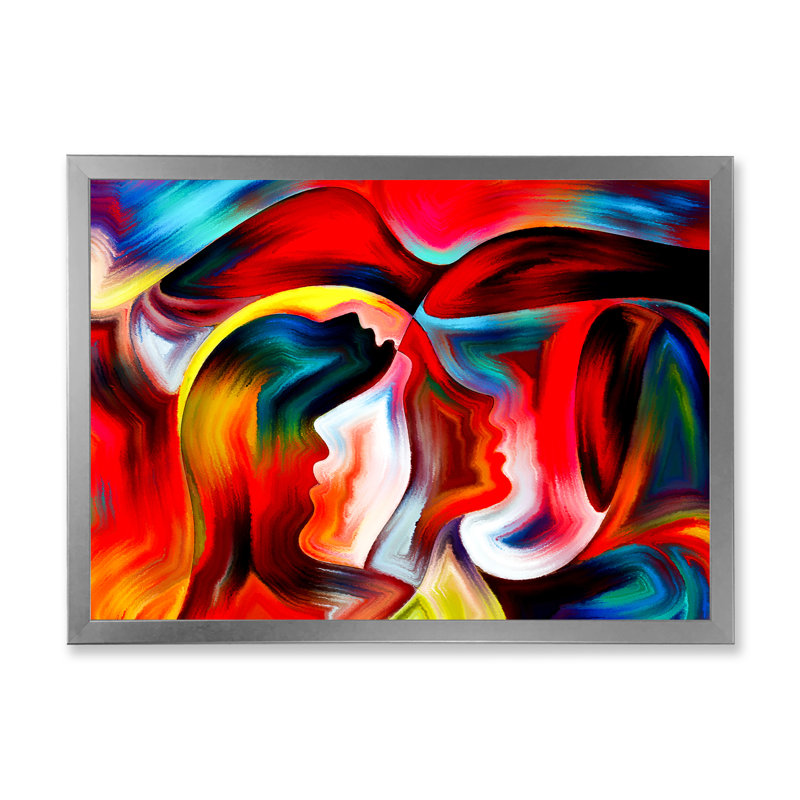 «Visualisation of Inner Ii», reproduction d'art sur toile encadrée, H 8 po x l 12 po x P 1 po, Cadre argenté