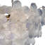 Lustre en forme de fleur mauve, lustre moderne en or 23,6 pouces salon chambre à coucher