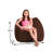 Bean Bag Chair Structured Seat for Kids, Teens and Adults, Comfy Bean Bean Bag Chair for Gaming, Reading and Watching TV, Coronado Chair, Multiple Colors and Fabrics-589821881