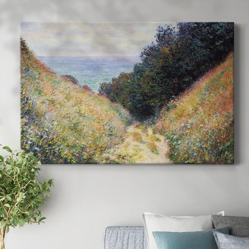 «Pourville # 1» par Monet-Gallery, toile tendue, H 12 po x l 18 po