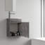 Meuble-lavabo flottant 16 po avec lavabo en résine-103977212