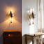 Lampe de chevet en acrylique avec lumière tricolore pour le décor de la chambre à coucher