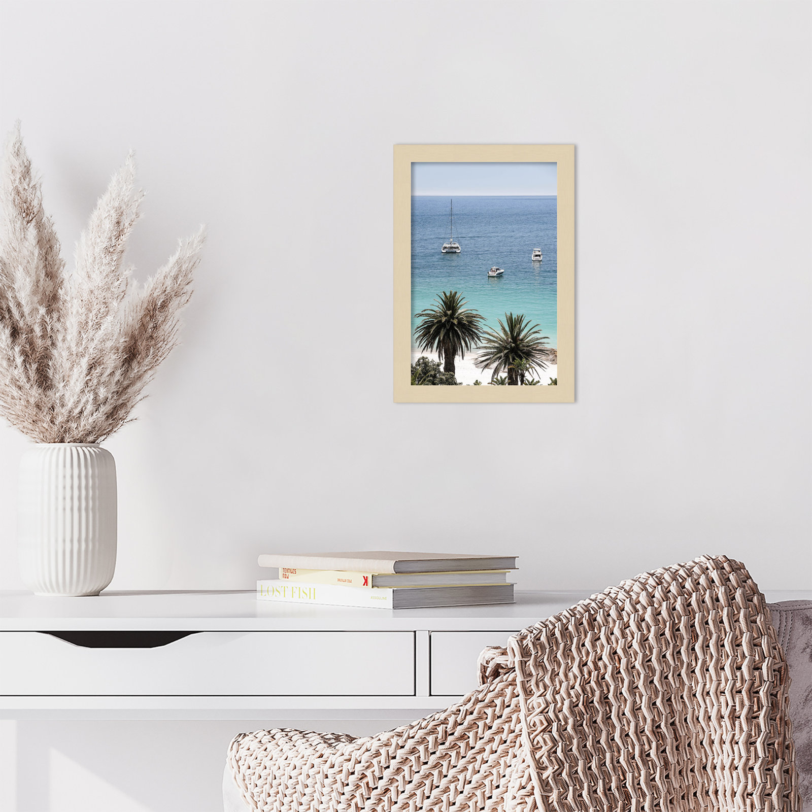 Rothschild "Camps Bay Beach" Print, Brown, 13" H x 9" W