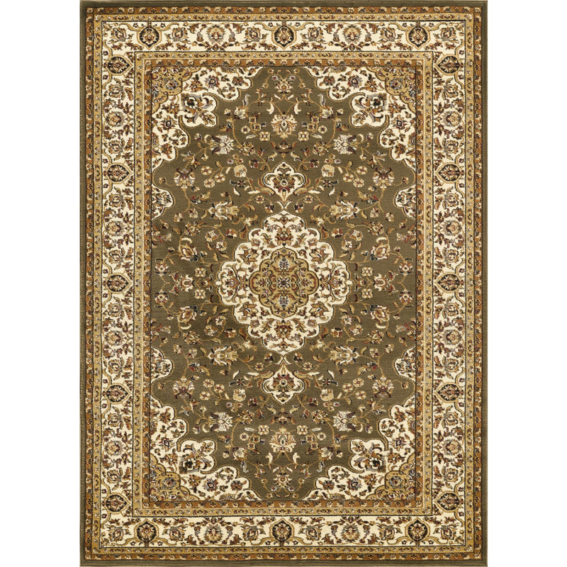 Tapis vert 5 pi 3 po x 7 pi 3 po Green, Rectangle 5 pi 3 po x 7 pi 3 po