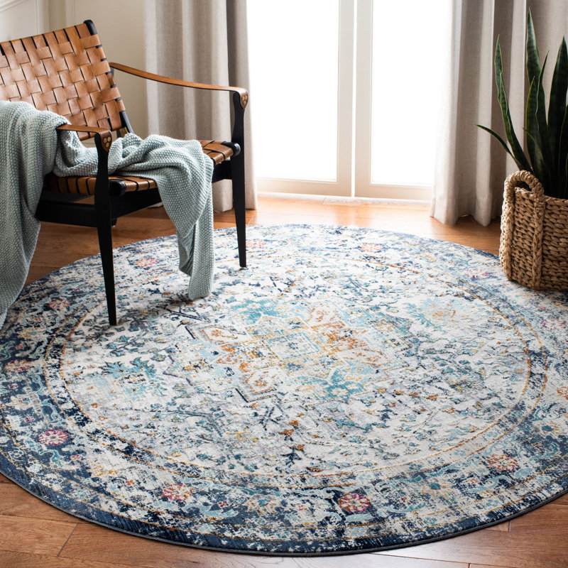 Bruckmann Performance Oriental Rug, Round 6'7"
