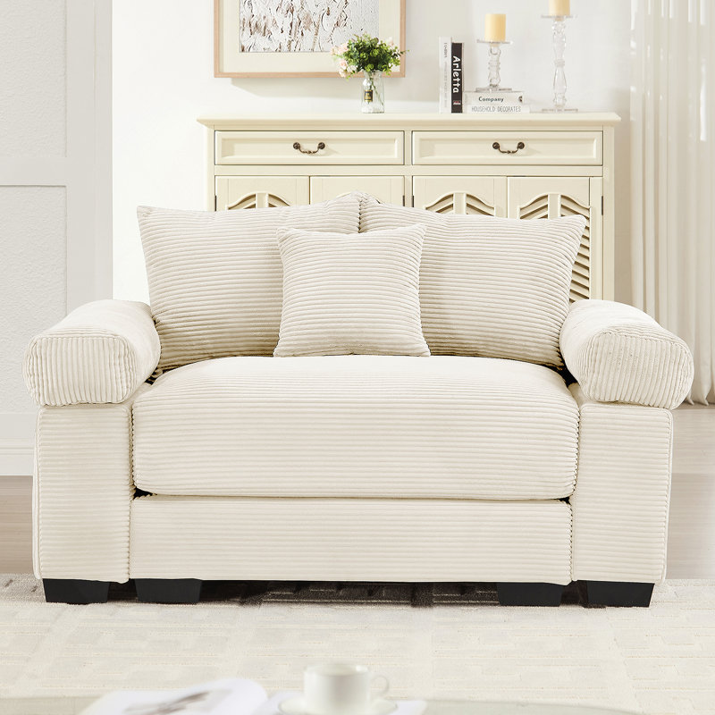 Canapé modulaire surdimensionné 54,3 po Cloud, Beige