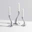 Cobra 3 Piece Stainless Steel Table Top Candlestick Set-46556763