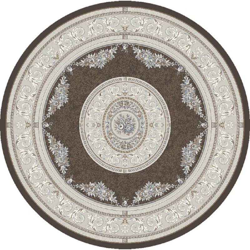 ANCIENT GARDEN 5.3 RD 57226-3295 BROWN/CREAM, Round 5'3"