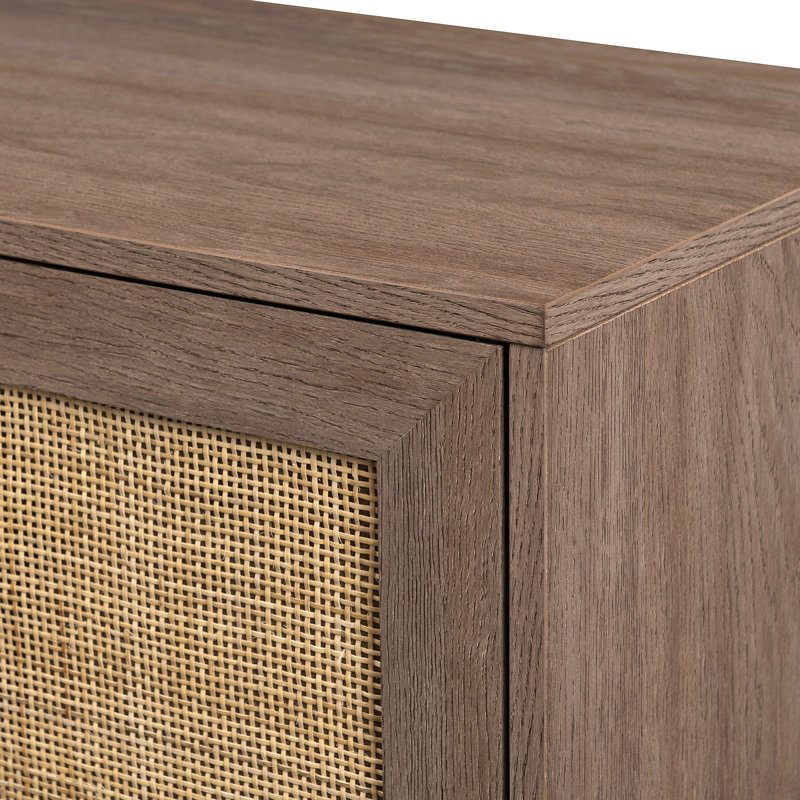 Meuble télé Coastal Rattan-Door pour téléviseur de 10015 po ou moins
