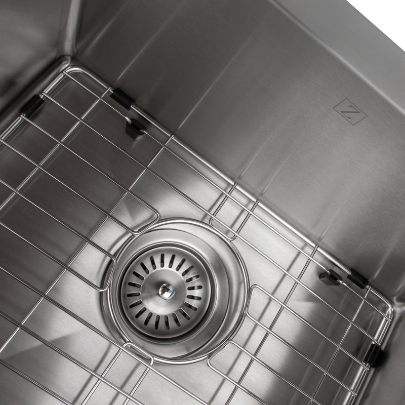 Nesiko Stainless Steel 36" L x 21" W Double Basin Undermount Kitchen Sink with Basket Strainer