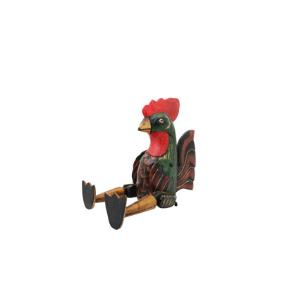 Mini marionnette à coq en bois Malena