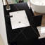 Meuble-lavabo flottant 35,4 po avec lavabo et plateau en faux marbre