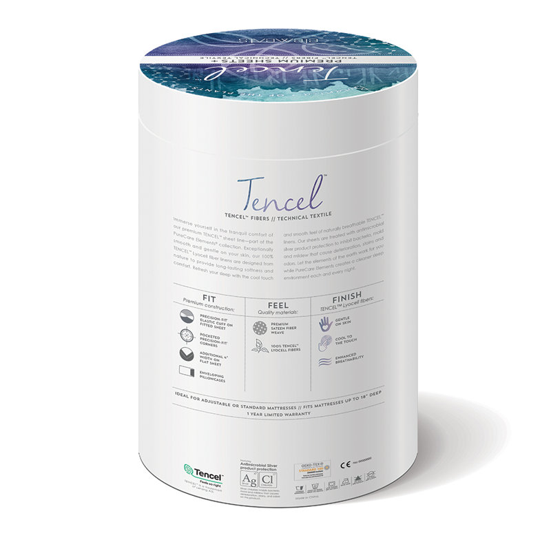 Premium Refreshing TENCEL Lyocell Sheet Set, King, Blue