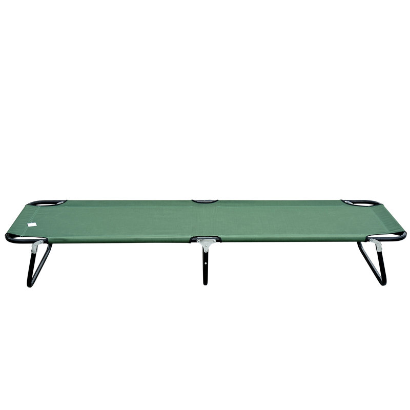 Lit de camp pliant Zermeno Deluxe, Bleu