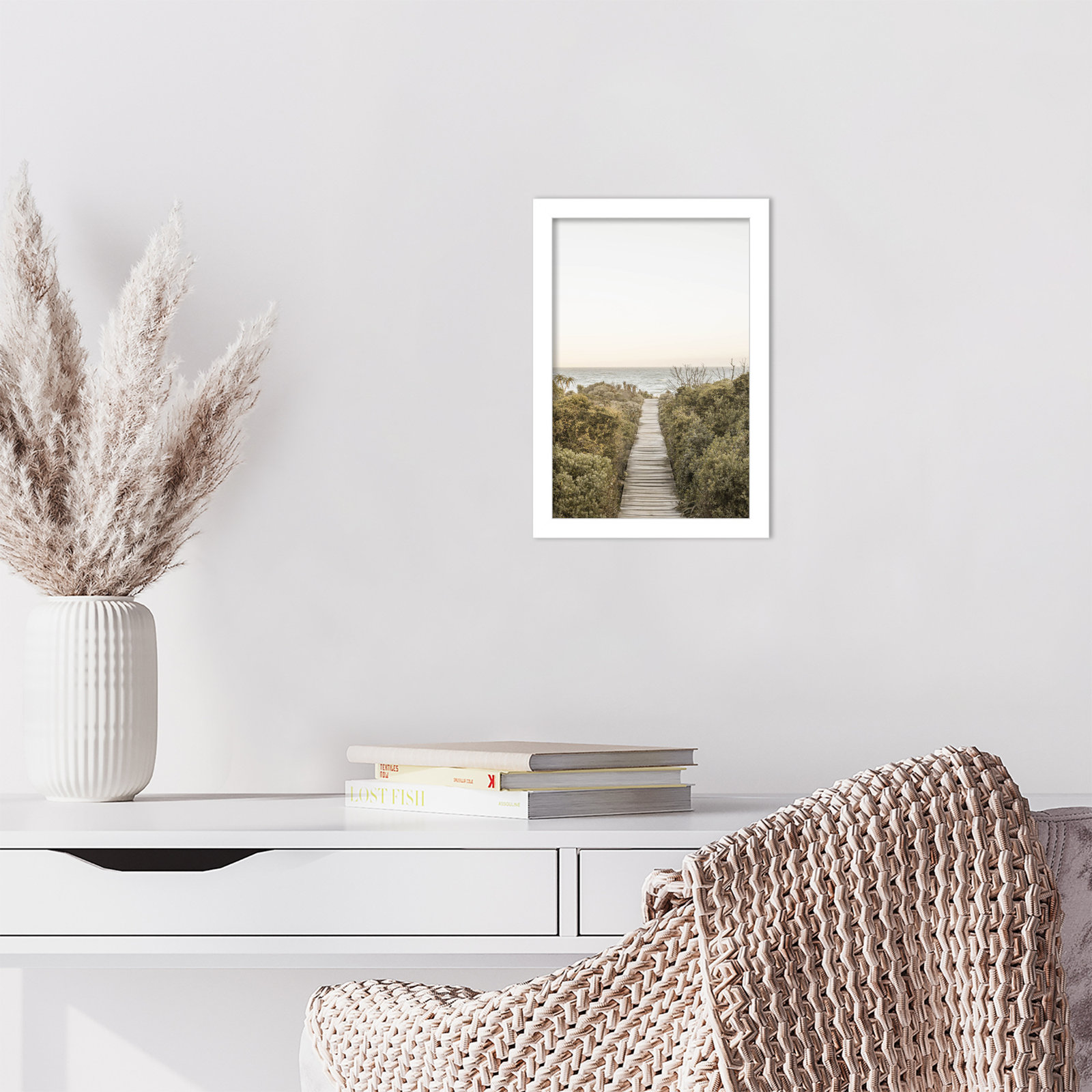 Partlow "Boardwalk" Print by Shot by Clint, White, 13" H x 9" W
