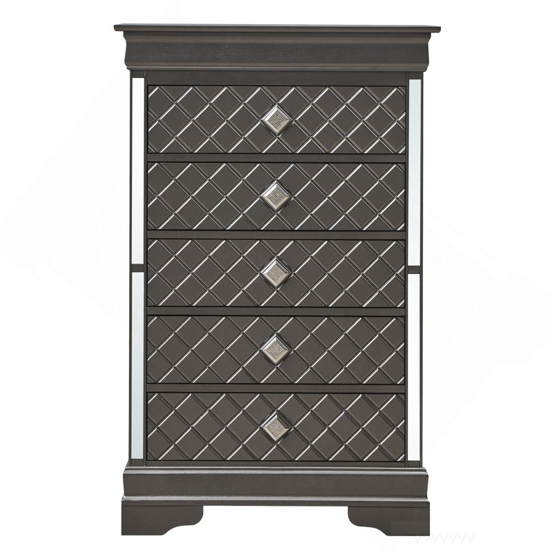 Verona  Chest , Metalic Black, Metalic Black