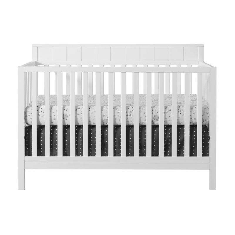 Lit de bébé convertible 4 en 1 Logan, Blanc neige