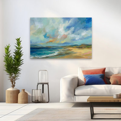 Sunny Bay Coastal; Contemporary Blue Blue Skie Contemporary Aqua Bay
