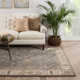 Crestfield Oriental Handmade Tufted Wool Gray/Beige/Brown Area Rug
