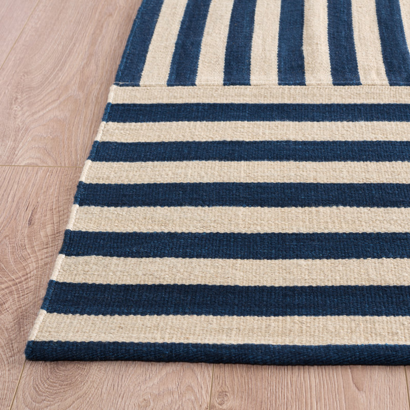 Ralph Lauren Canyon Stripe Patch Wool Striped Rug, Rectangle 9' x 12'