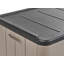 17 Stories 116cm W 420L Polyethylene Plastic Lockable Storage Bench-967537415
