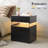 19.7'' W Modern 3 - Drawer Nightstand With LED Light-1284056834