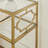 Rectangular Metal And Glass End Table