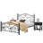 Auxter Steel Piece Bedroom Set-916490471-916490472