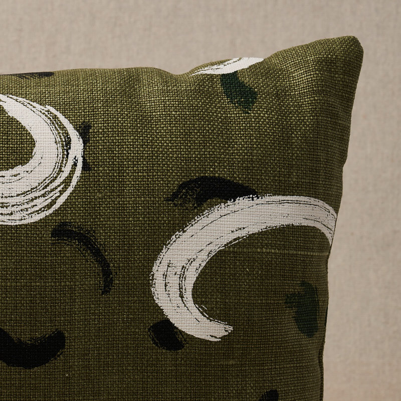 Schumacher x David Kaihoi Brushmark Pillow