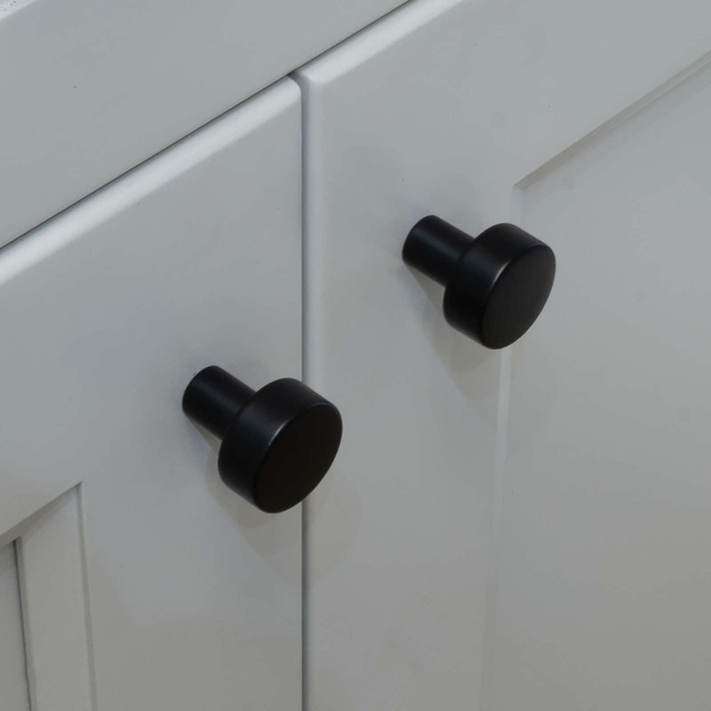 Modket 1" Solid Round Knob, Matte Black