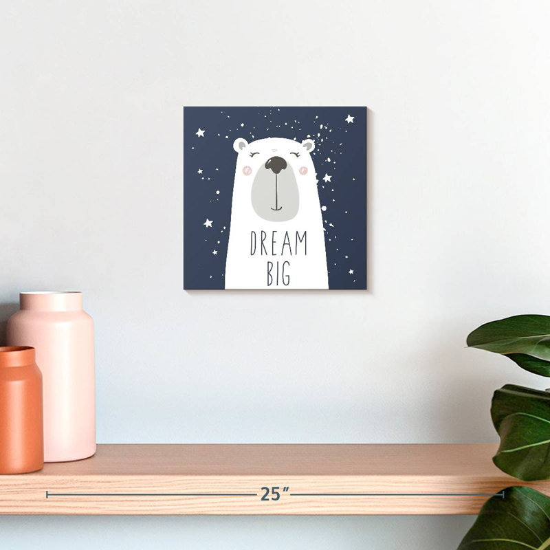 Ashelle Dream Big Bear, typographie, H 10 po x l 10 po