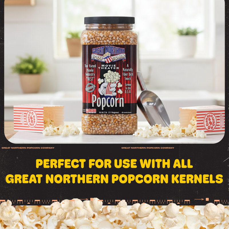 Campfire Popcorn Popper - Old Fashioned Popcorn Maker with Extended Handle - Camping Gear by Great Northern Popcorn (Black)