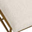 Petit banc en laiton blanc Uttermost Karleen