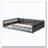 Wood Full Size Upholstered Platform Bed with Guardrail and Pillow-1993819964