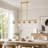 Billie 39.5" W 5-Light Chandelier with Cylindrical Clear Glass