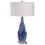 Lampe de table bleue 31 po Barone