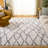 Triplett Fringe Shag Performance Abstract Rug-1390282720