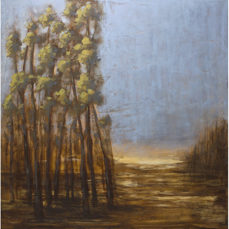 Solstice - peinture sur bois sans cadre