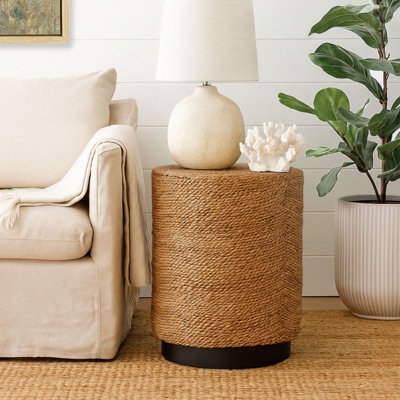 Andi Round Woven Side Table