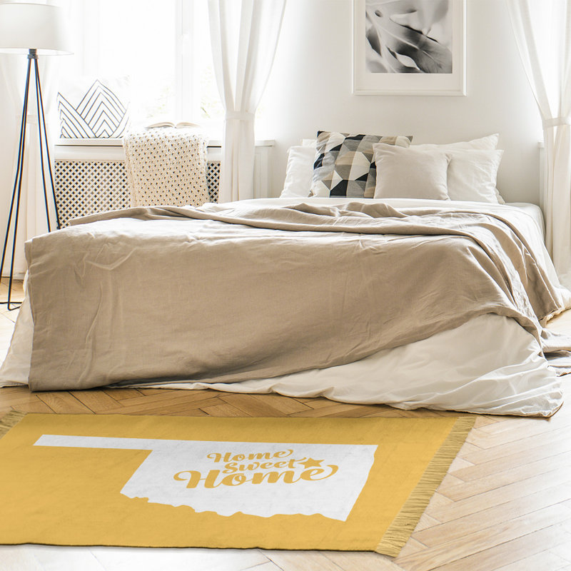 Tapis jaune tulsa de la maison doux