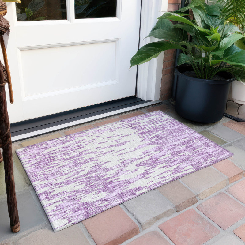 Tapis rectangulaire Aleighna avec envers antidérapant, Rectangle 1 pi 8 po x 2 pi 6 po