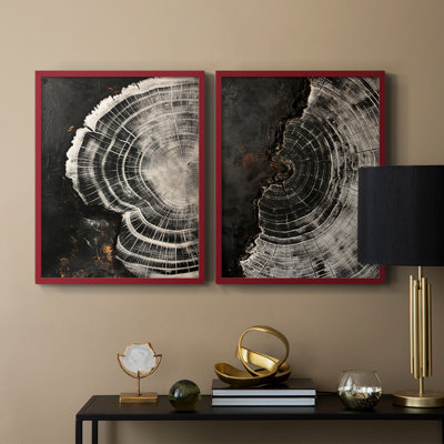ABSTRACT Series CXC III - Reproduction encadrée de qualité supérieure - prête à être accrochée - aucun clou requis - aucun clou requis