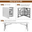 Table pliante portative en plastique 94,50 po-130169728