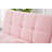 71" Convertible Sofa Bed Futon With Gold Metal Legs Teddy Fabric