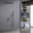 Shower System Shower Faucet Combo Set Wall Mounted With 10" Rainfall Shower Head And Handheld Shower Faucet