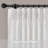 Emery White Linen Blend Light Filtering 40x90" Curtain Panel Pair-119811050-119811053