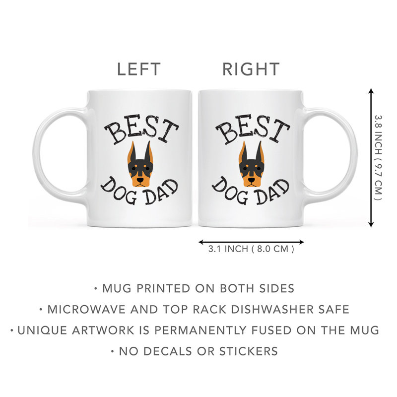 Tasse à café Best Dog Dad, Doberman