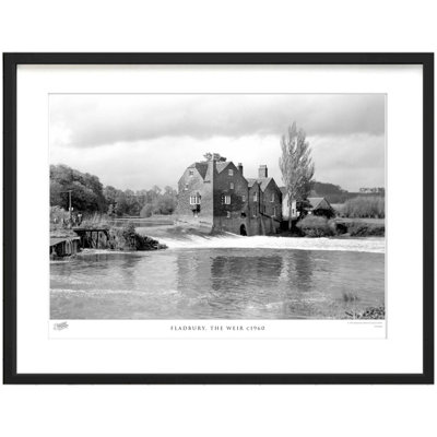 Fladbury, The Weir C1960 by Francis Frith - Single Picture Frame Print