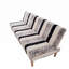 Housse pour canapé-lit moelleuse - Housse élastique sans accoudoirs pour canapés sans accoudoirs à rayures-1387529399